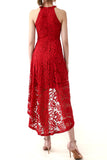 Vestido Vintage Halter Borgonha