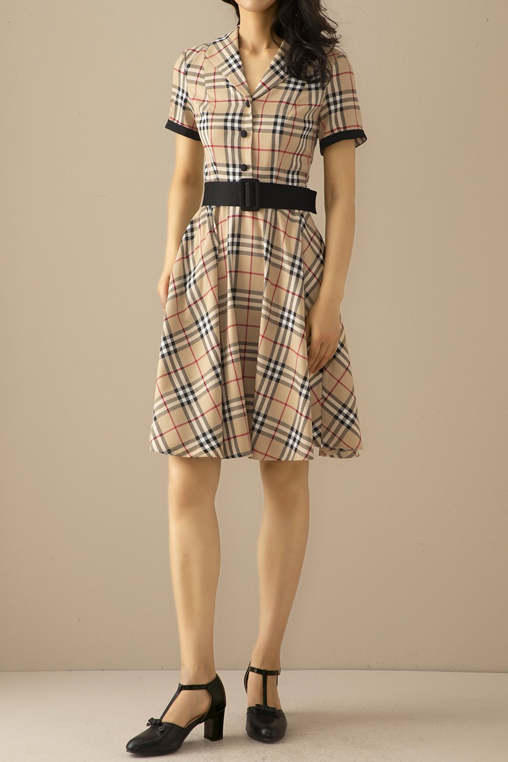 1950s Vestido Vintage  Vermelho