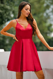 Vestido Vermelho A-line