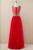 Vestido de baile de tulle de missanga