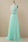 Vestido de baile longo applique