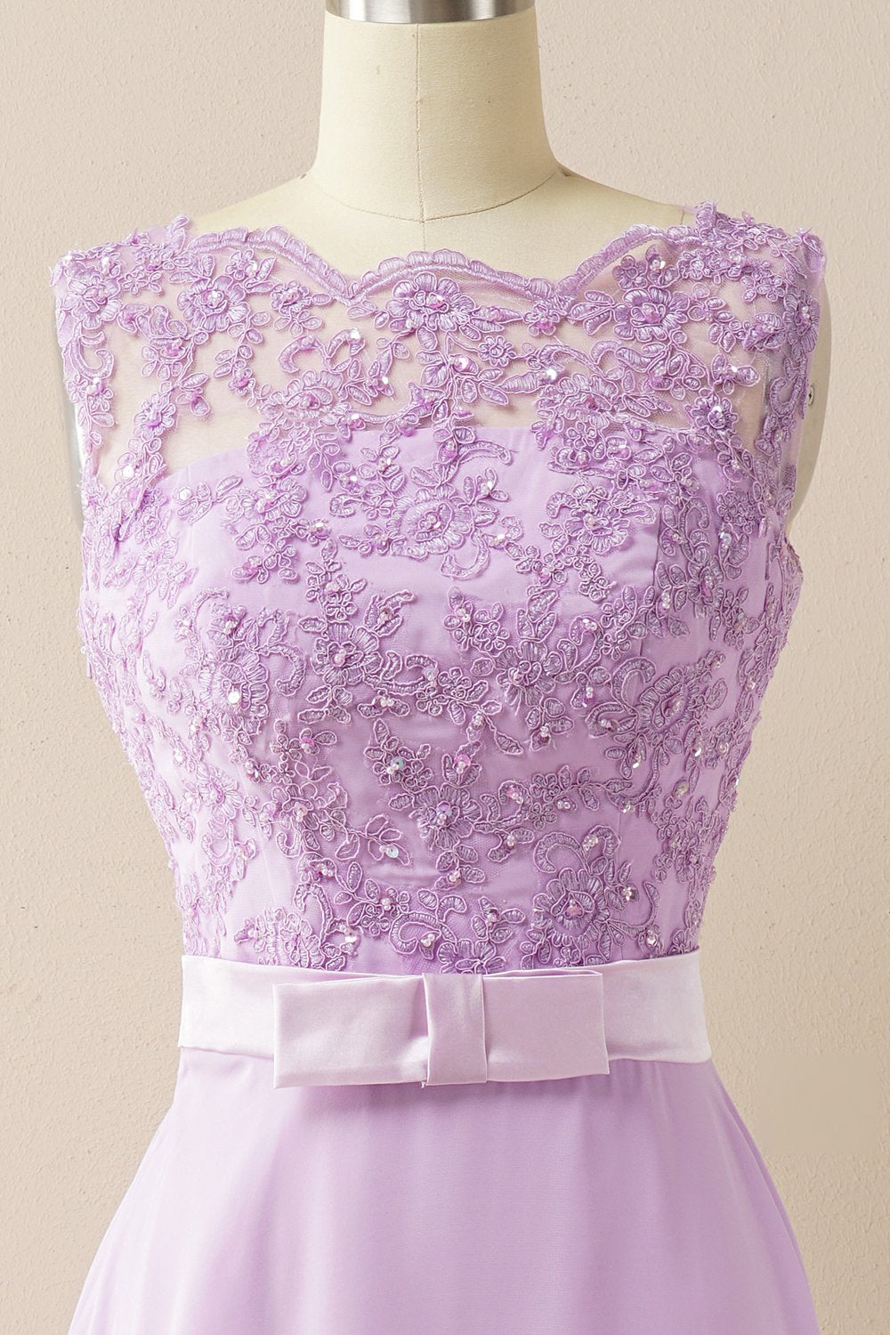 Vestido de baile longo applique