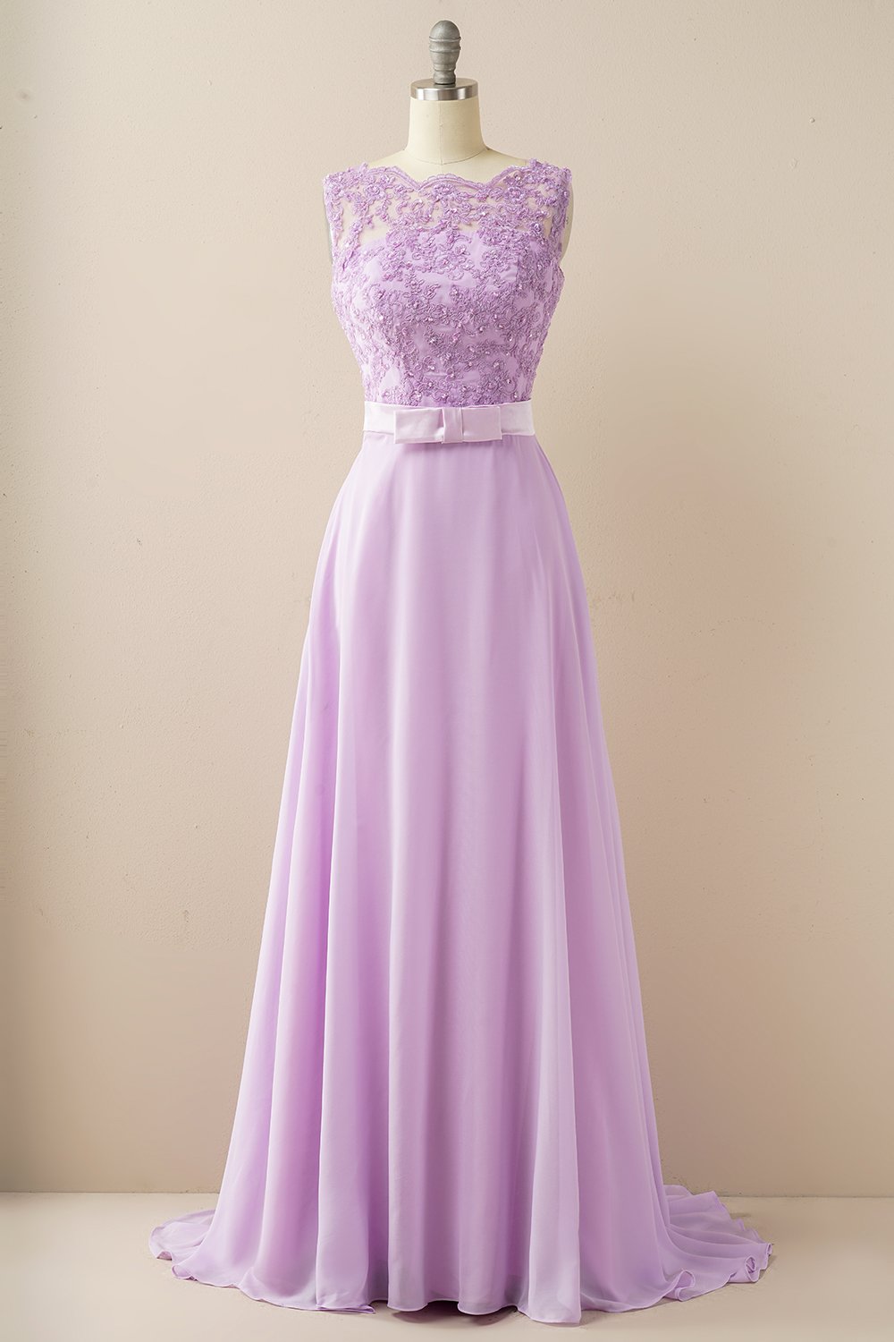 Vestido de baile longo applique