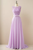 Vestido de baile longo applique