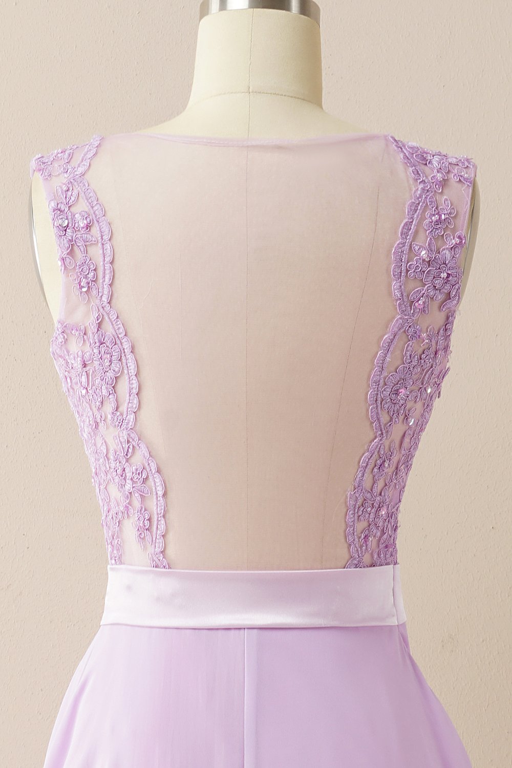 Vestido de baile longo applique