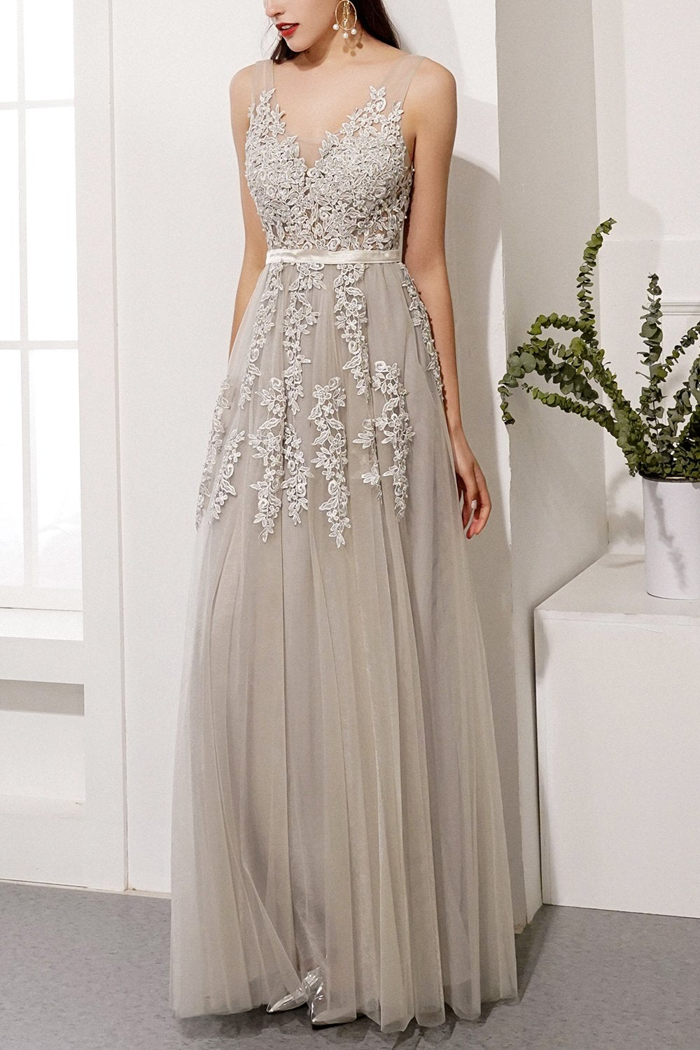 Vestido Cinza