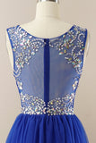 Vestido de baile de tulle de missanga