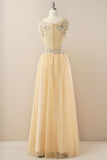 Vestido de baile de tulle de missanga