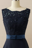 Vestido de baile longo applique