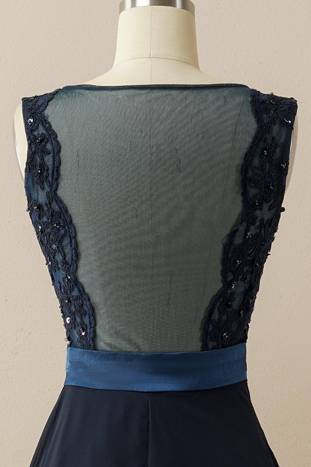Vestido de baile longo applique