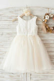 Meninas Bambi Ivory Broderie Anglaise Tulle Dress