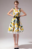 Vestido com decote em V