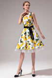Vestido com decote em V