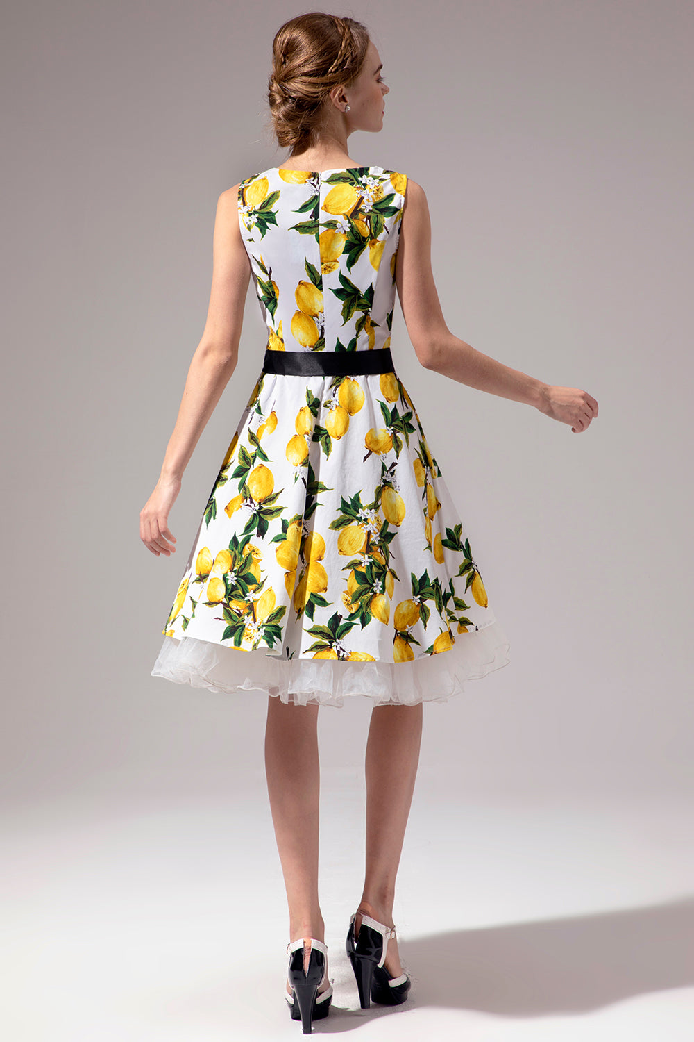 Vestido com decote em V