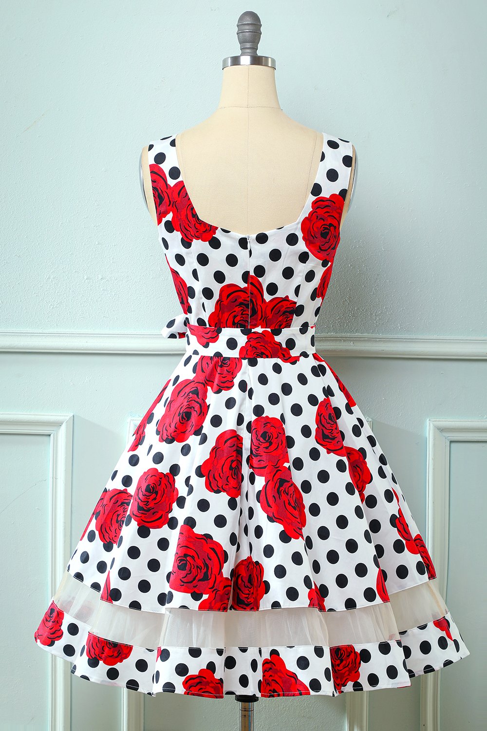 Vestido rosa vintage de 1950