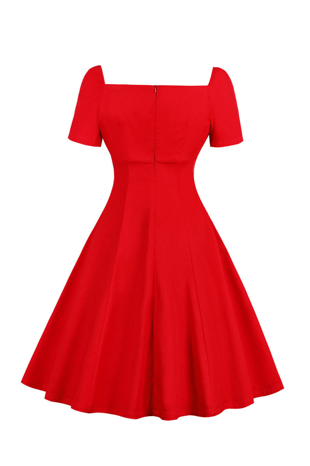 Vestido de balanço de renda vintage com renda