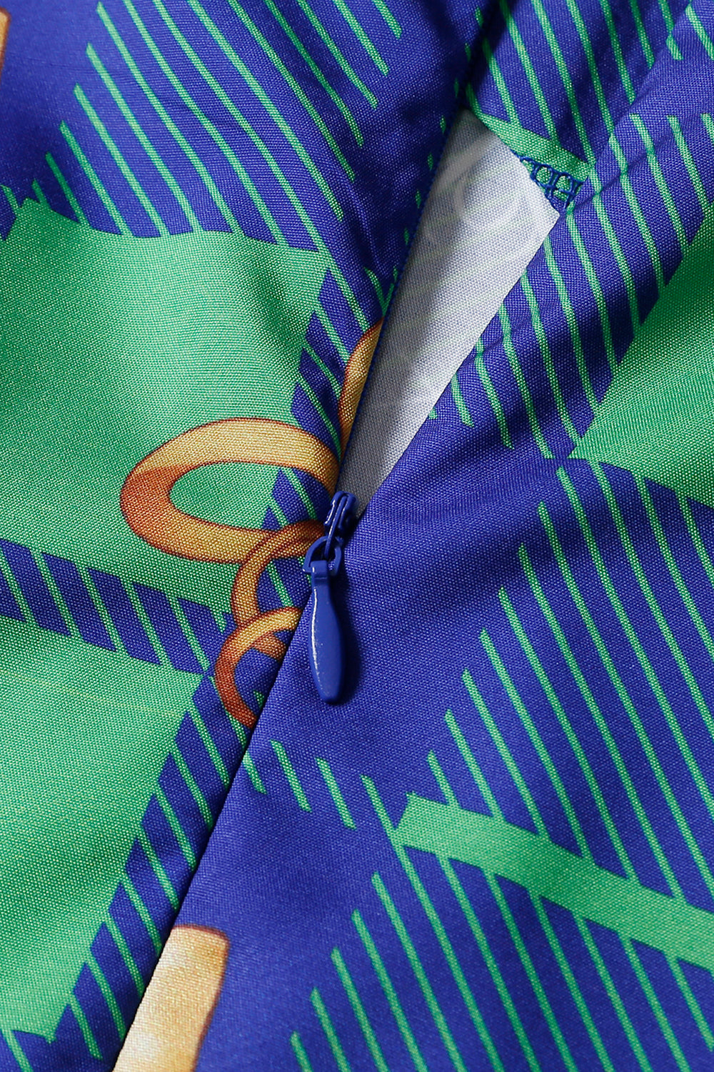 Vestido de Natal de impressão de xadrez vintage verde