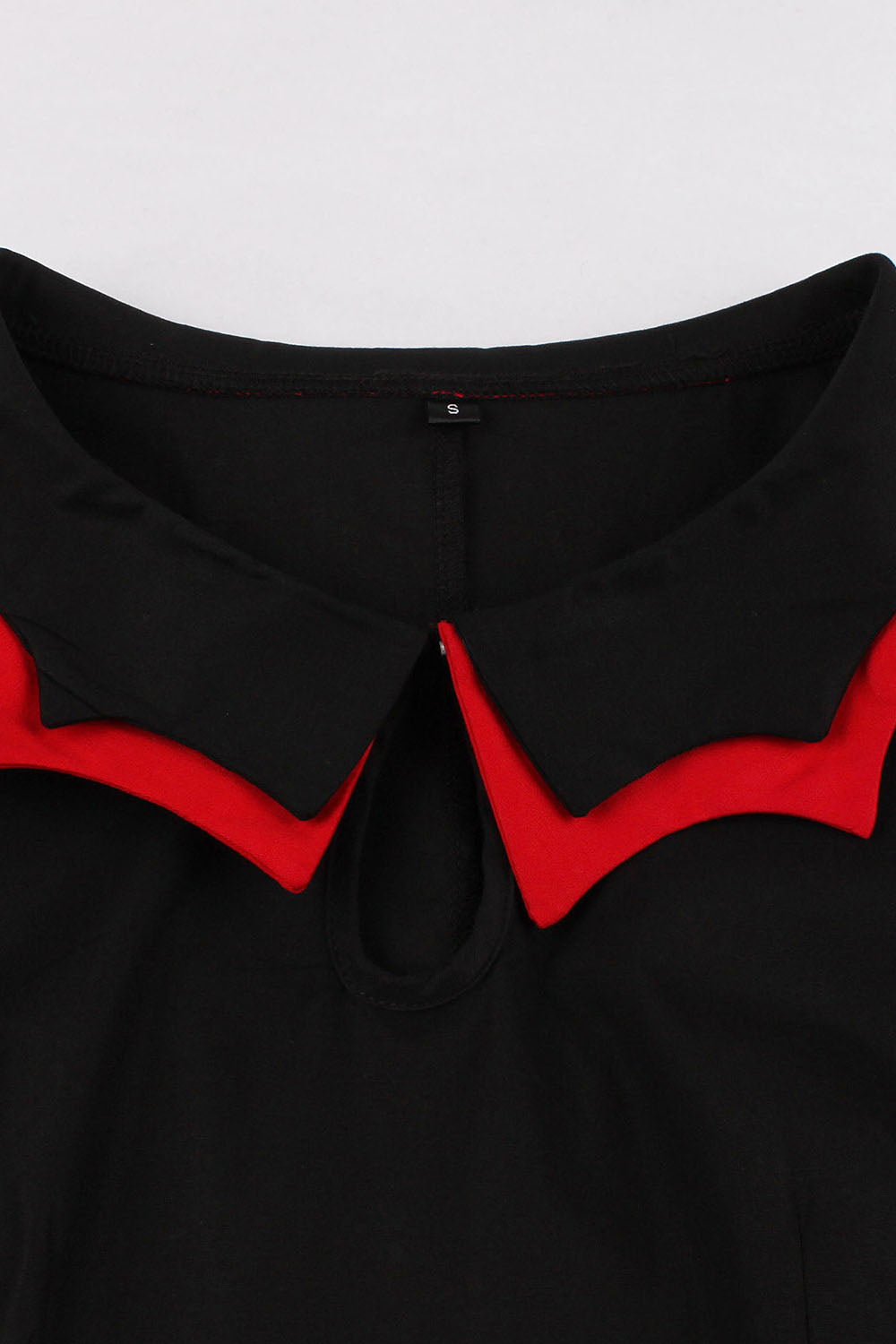 Vestido preto de Xmas com mangas de chapéu de árvore de Natal