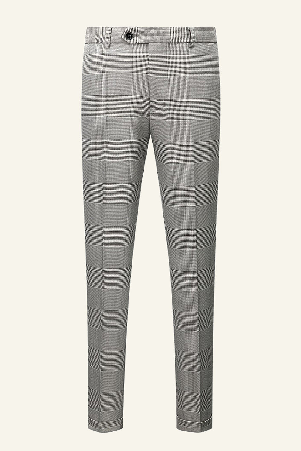 Cinza Placa Fato de Casamento 3 Peças