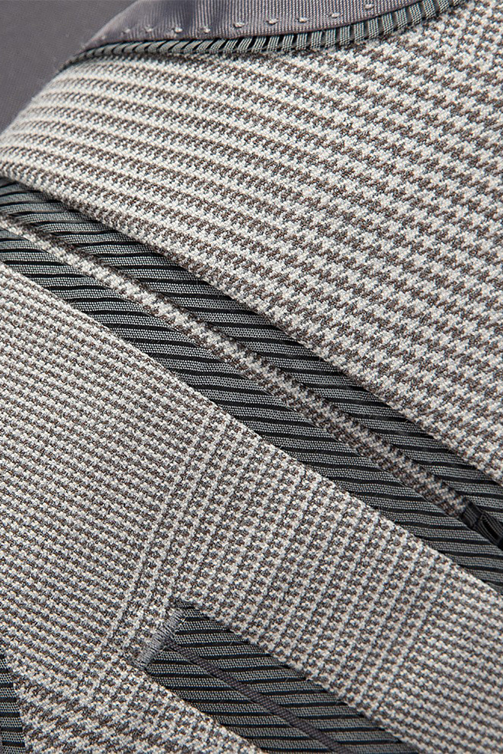 Cinza Placa Fato de Casamento 3 Peças