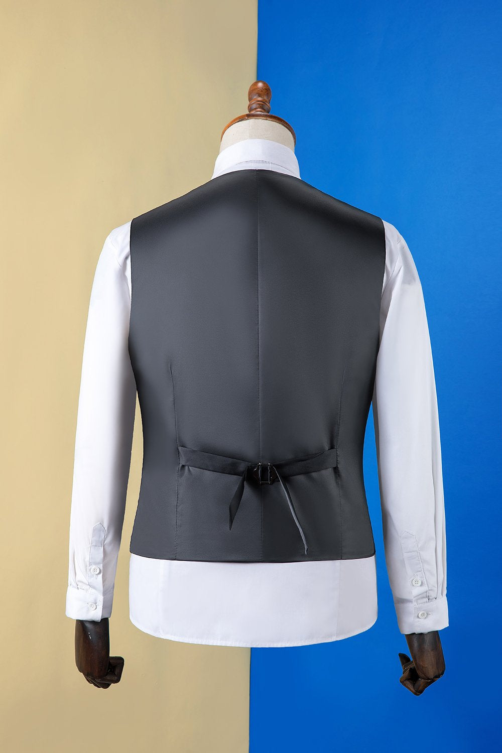 Preto Lapela de Pico Terno Masculino 3 Peças