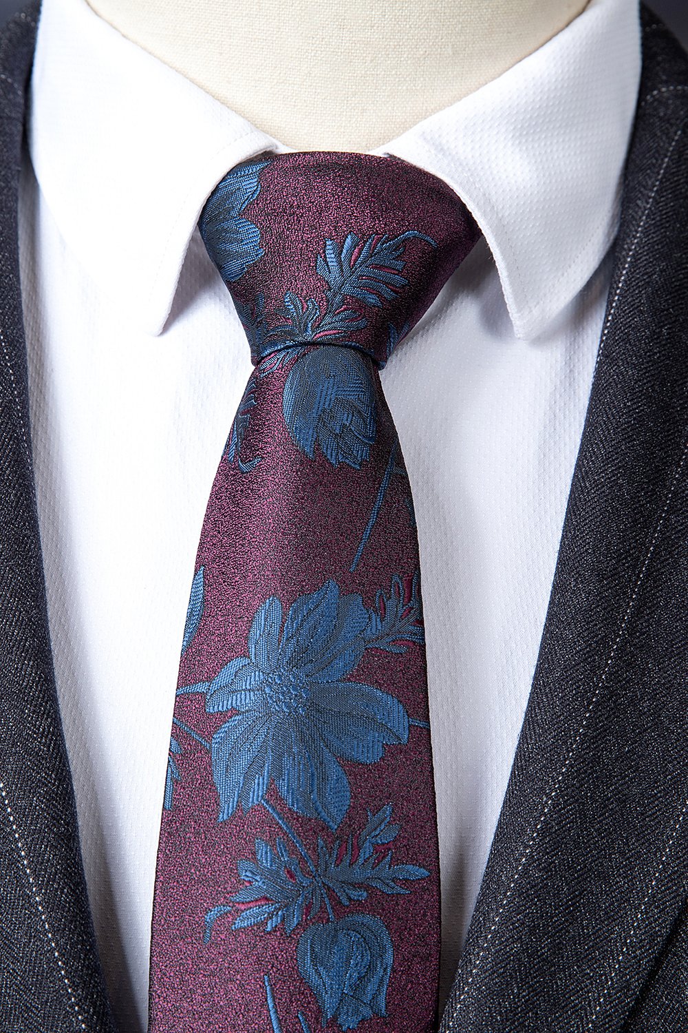 Lapela Entalhada Listras Preto Terno Masculino 3 Peças