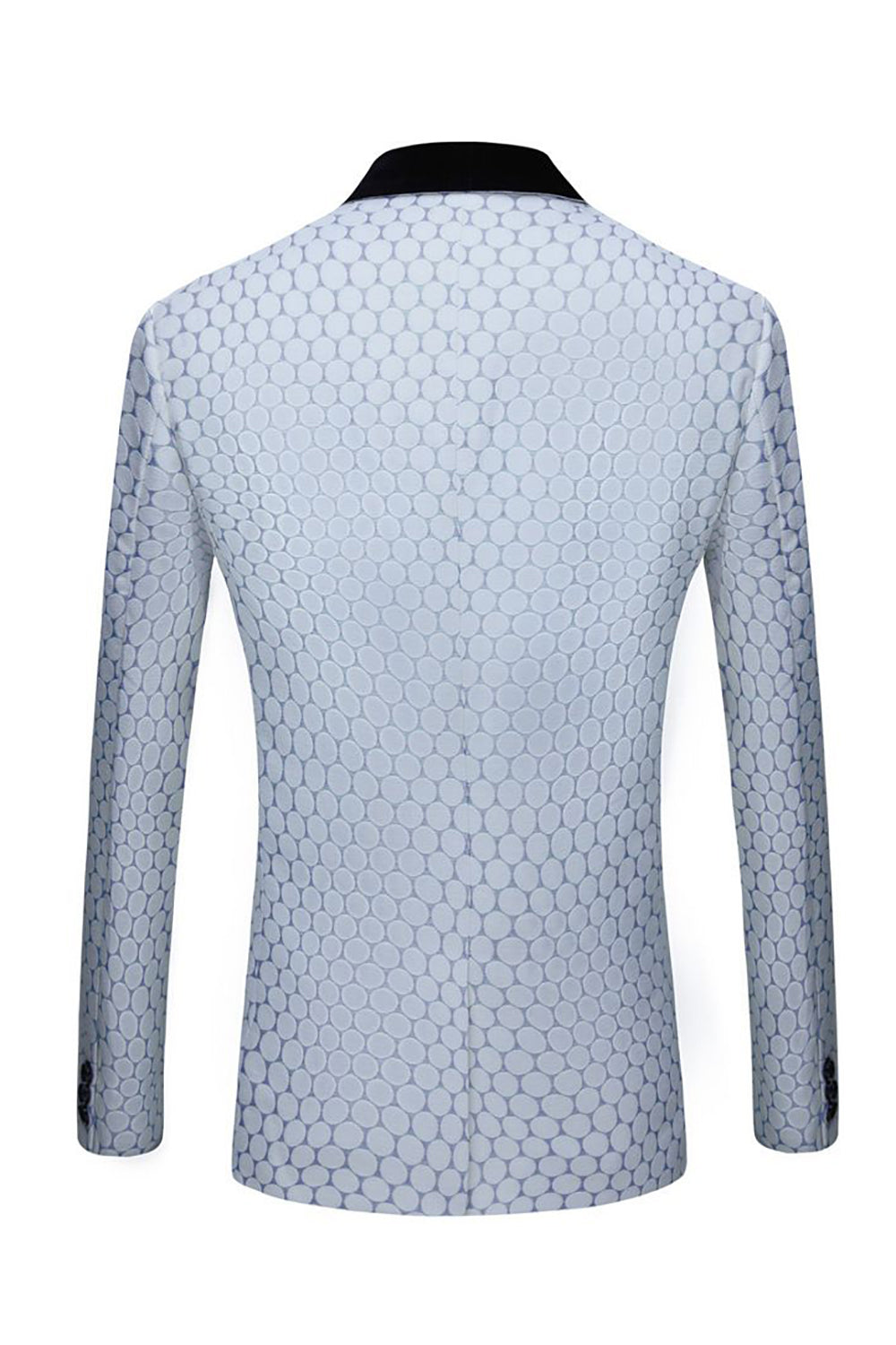 Biege Jacquard 2 Peças Fato Masculino