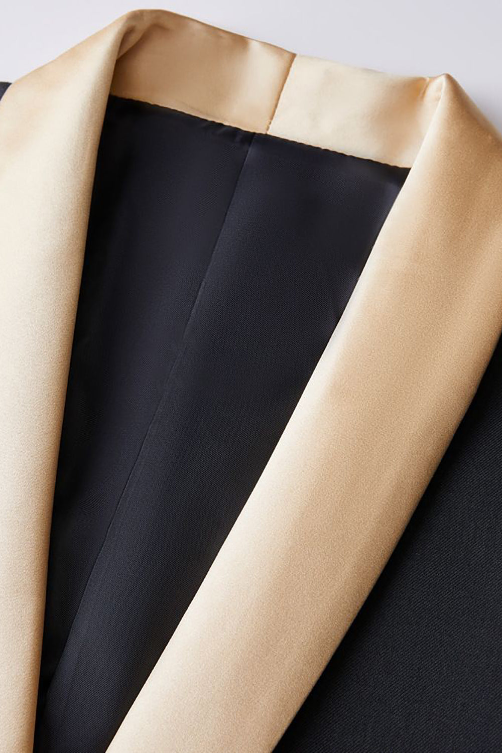 Preto 3 Peças Lapela Shawl Terno Masculino