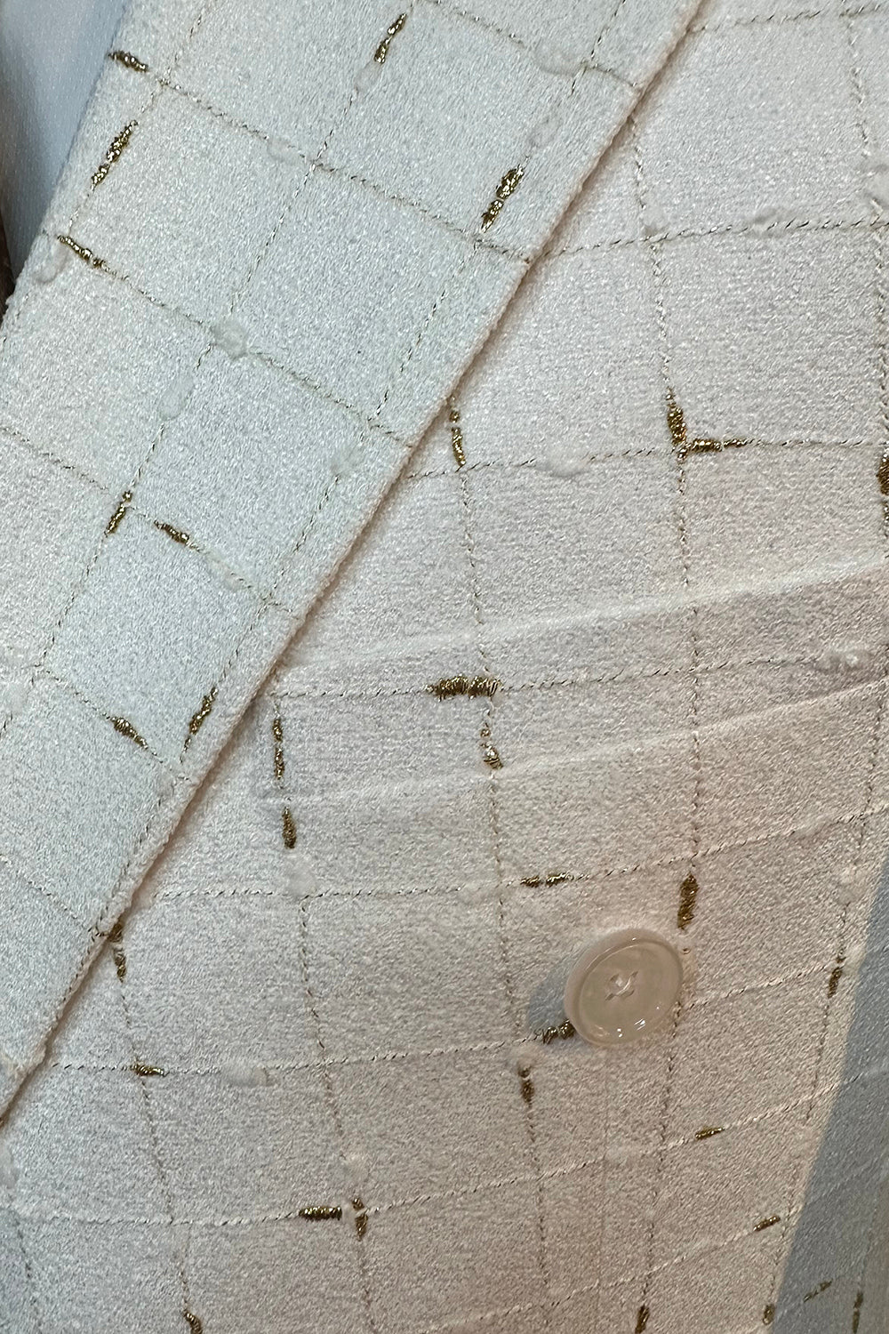 Lapela xadrez branca 2 peças ternos masculinos