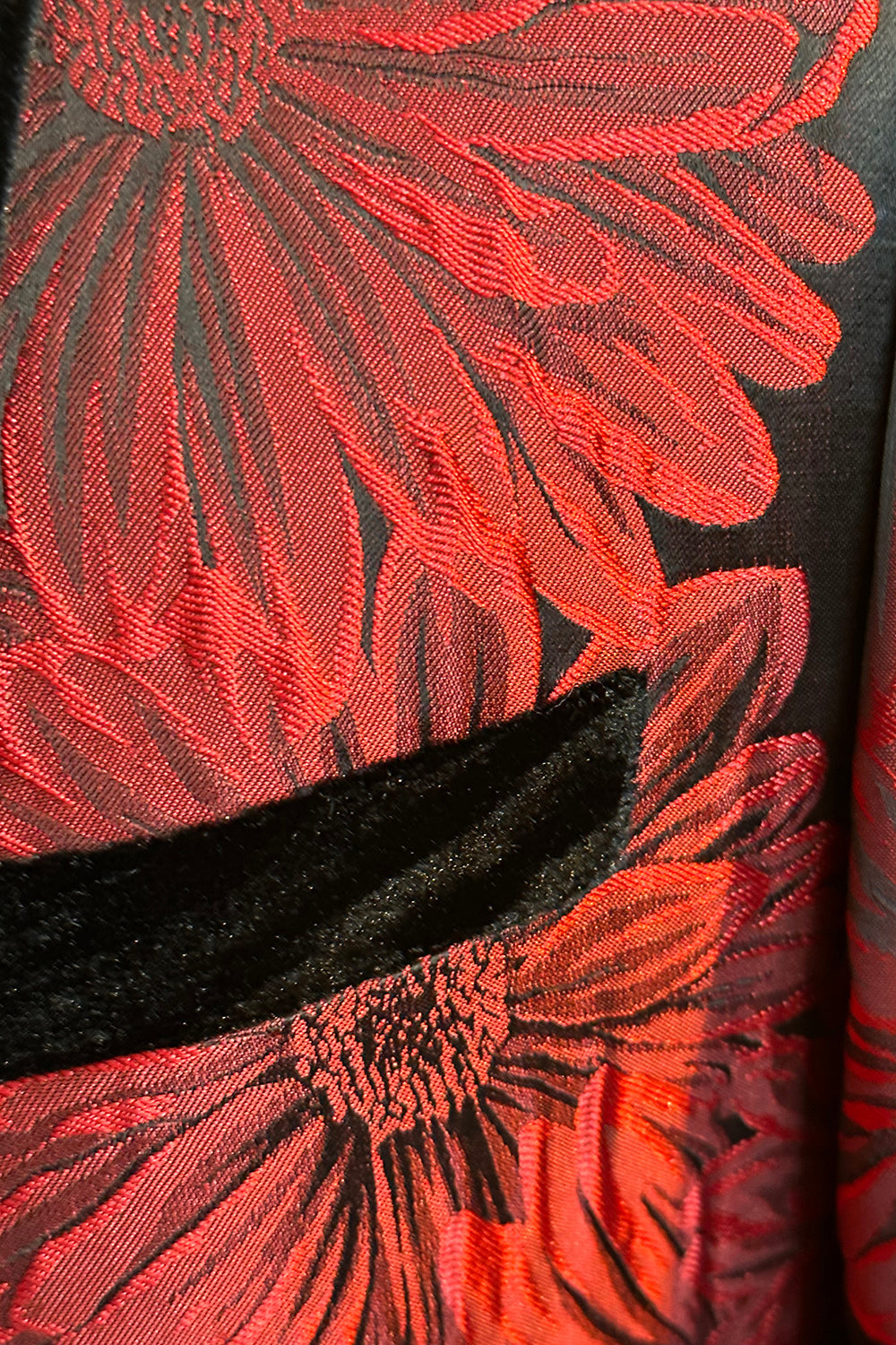 Glitter Borgonha Jacquard Xale Lapela Fatos de Baile de Formatura Masculino