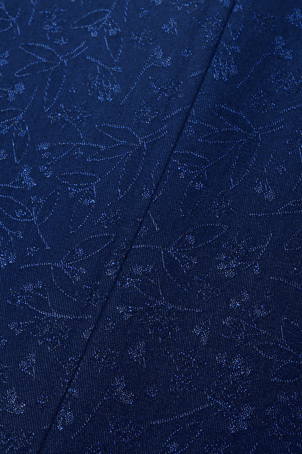 Azul escuro Jacquard xaile lapela 2 peças homens ternos de baile com cinto