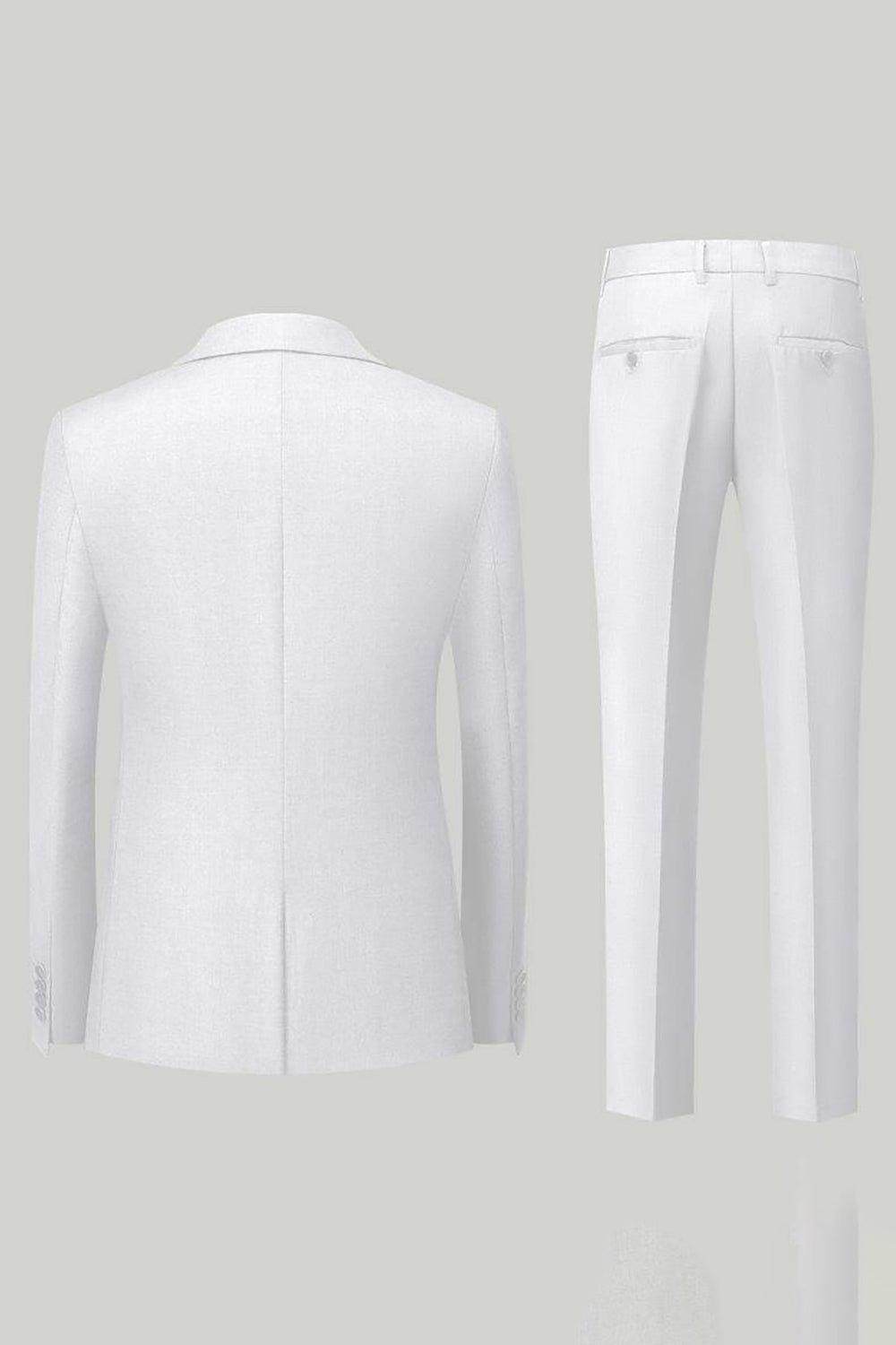 Preto 3-Piece One Button Prom Suits