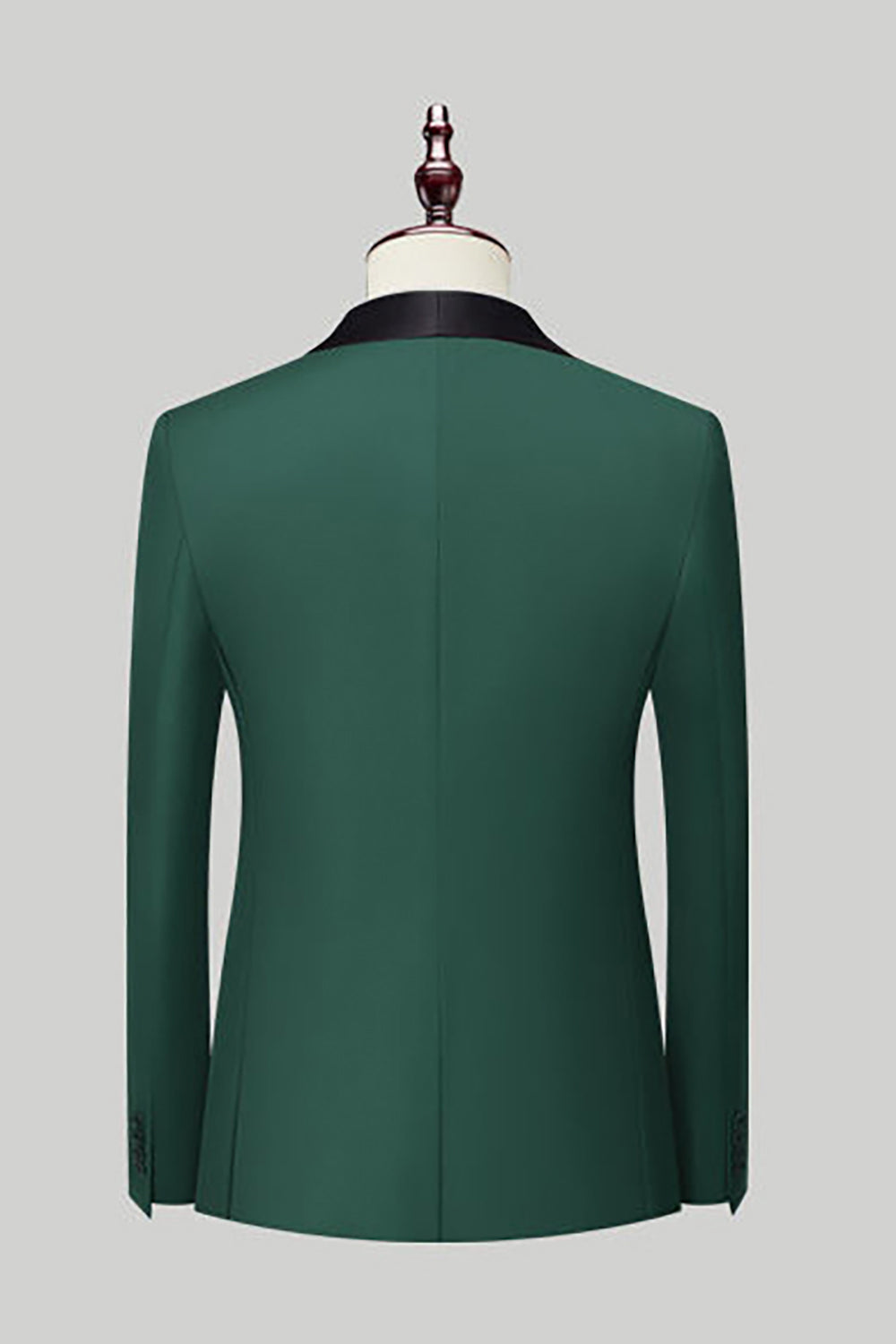 Preto 3 peças xaile lapela homens ternos