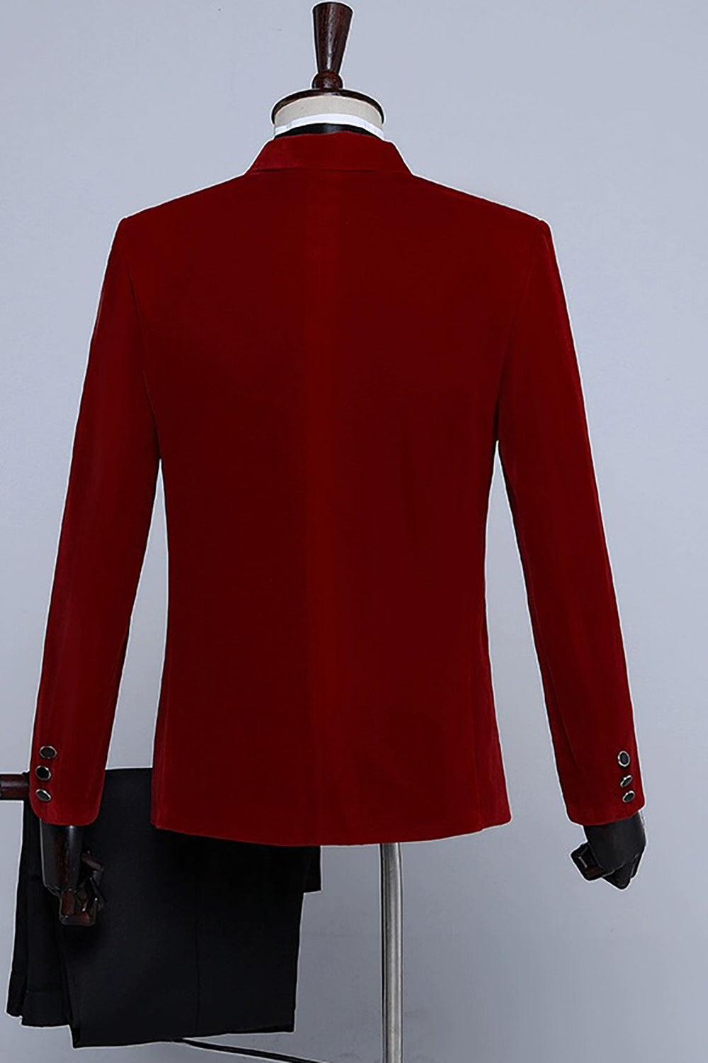 Terno masculino de veludo preto