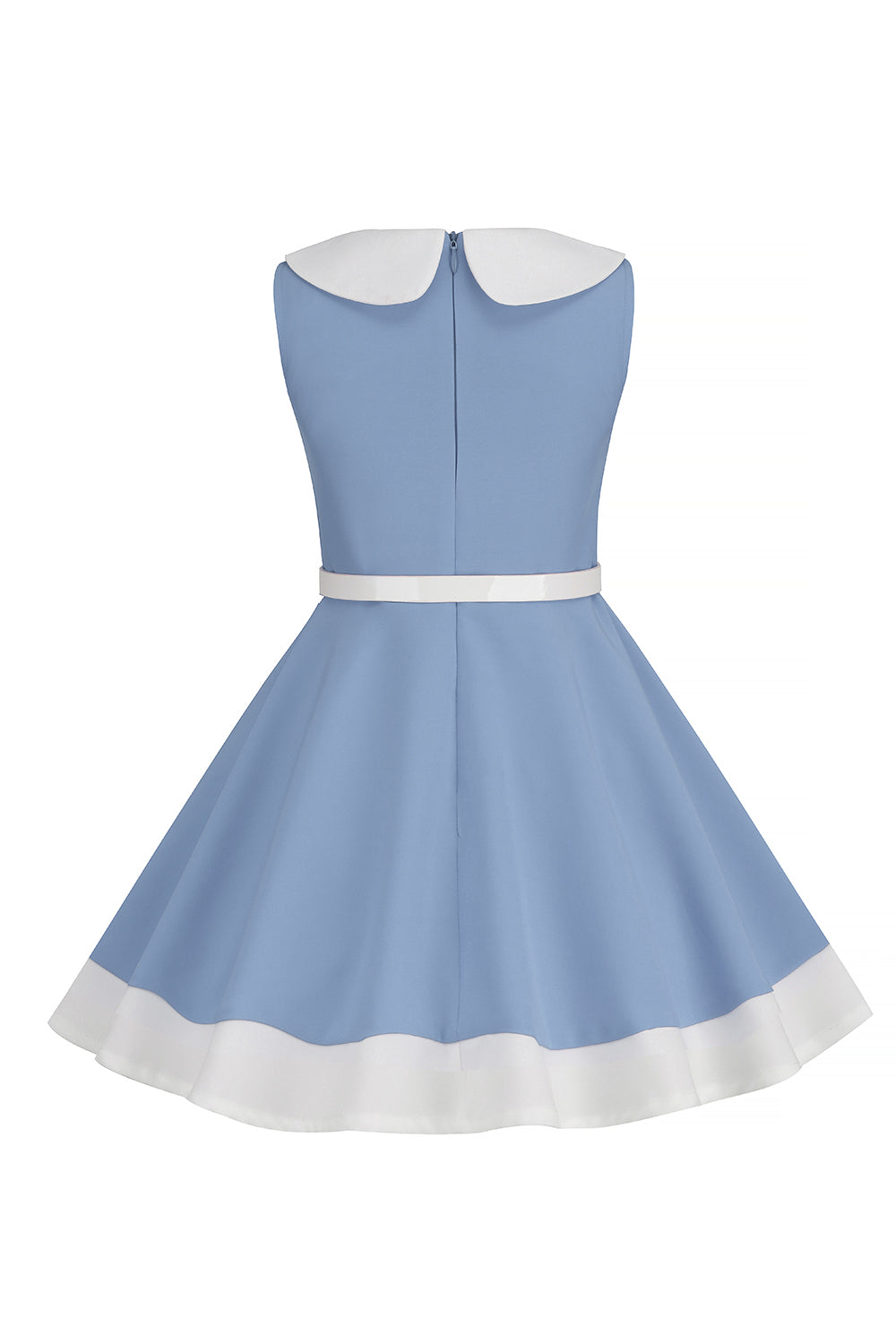 Preto Pescoço Redondo Sem Mangas 1950s Vestido de Menina