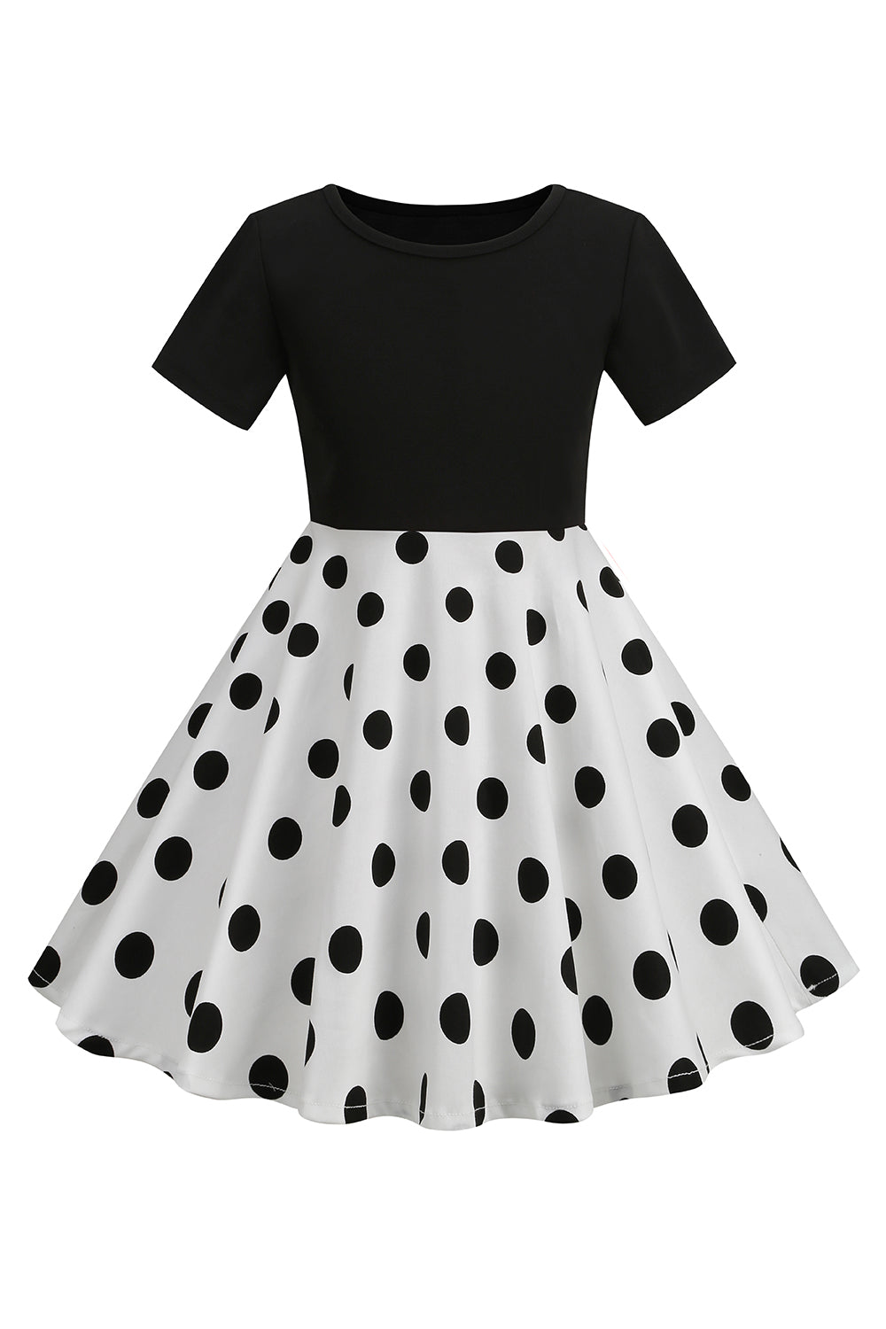 Vestido de Meninas Brancas Com Mangas Curtas