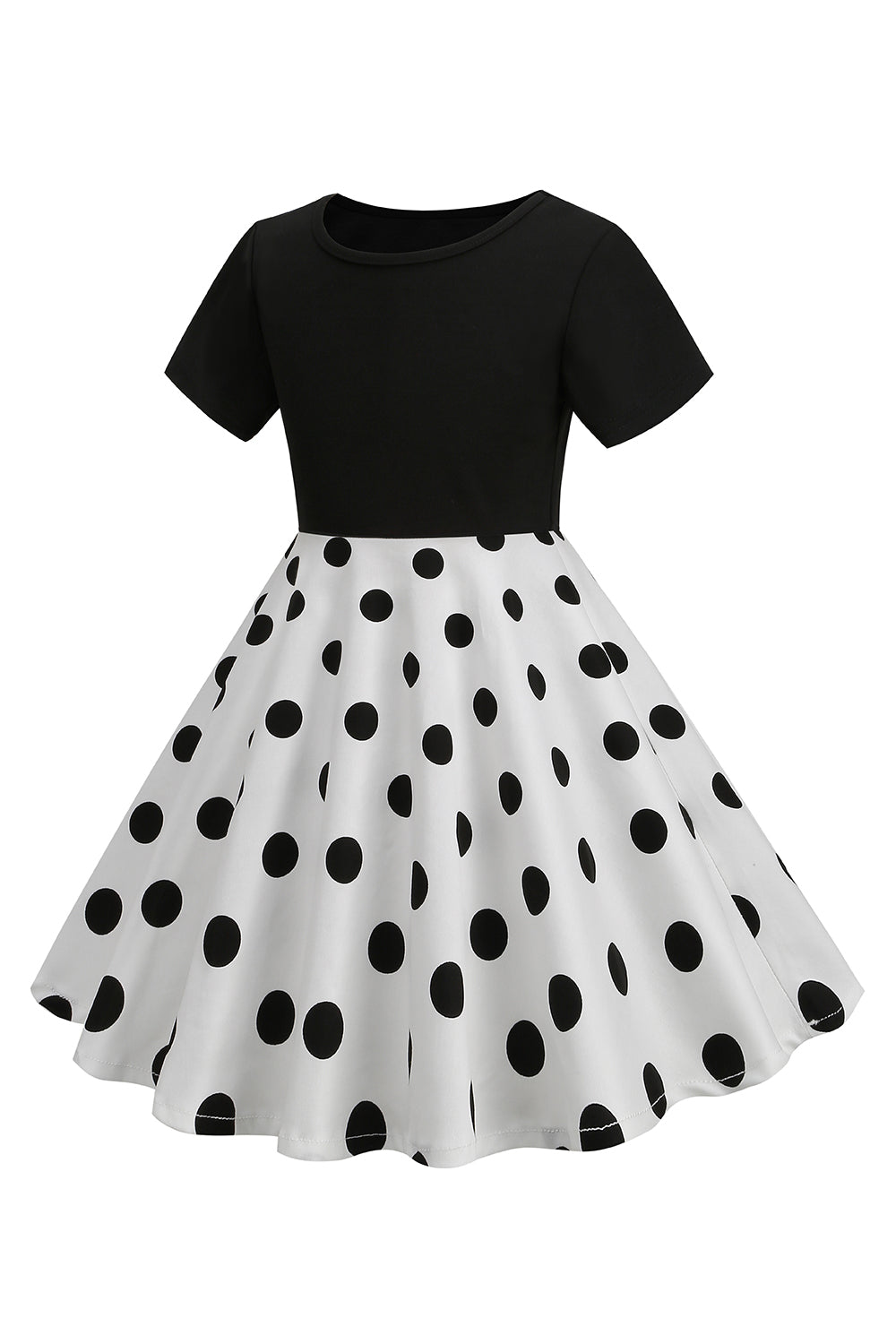Vestido de Meninas Brancas Com Mangas Curtas