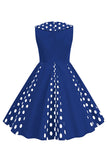 Preto Pescoço Redondo Sem Mangas 1950s Vestido de Menina