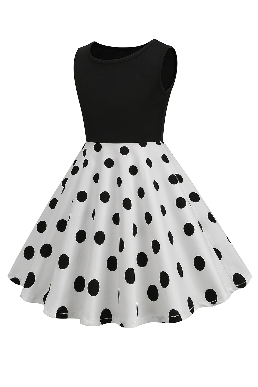 Branca Sem Mangas Vestidos de Menina Vintage