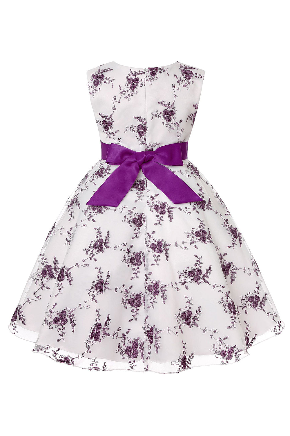 Azul Vestido de Menina Com Laço Renda