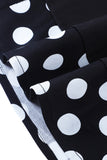 Fora do Ombro Pontos de Polka 1950s Vestido
