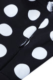 Fora do Ombro Pontos de Polka 1950s Vestido