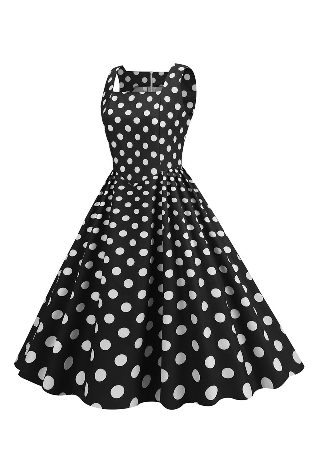 1950s Vestido Vintage Preto Sem Mangas