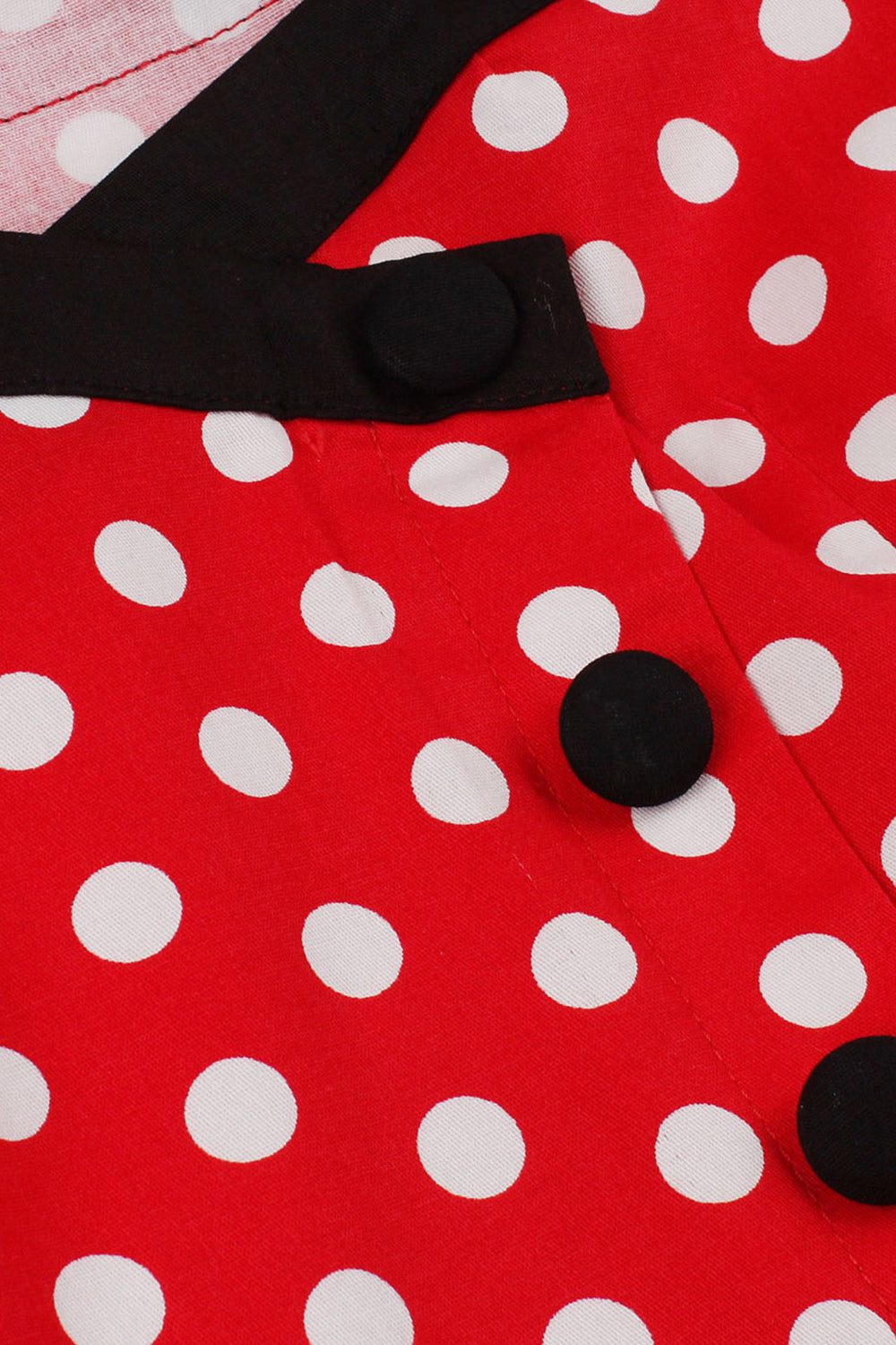 Vermelho Pontos de Polka Halter 1950s Vestido