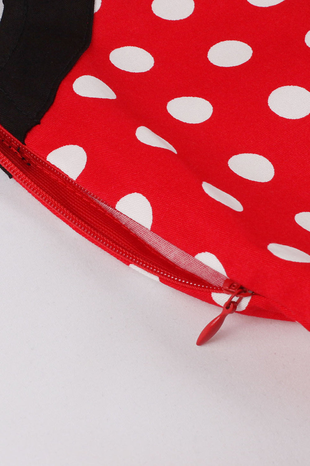 Vermelho Pontos de Polka Halter 1950s Vestido