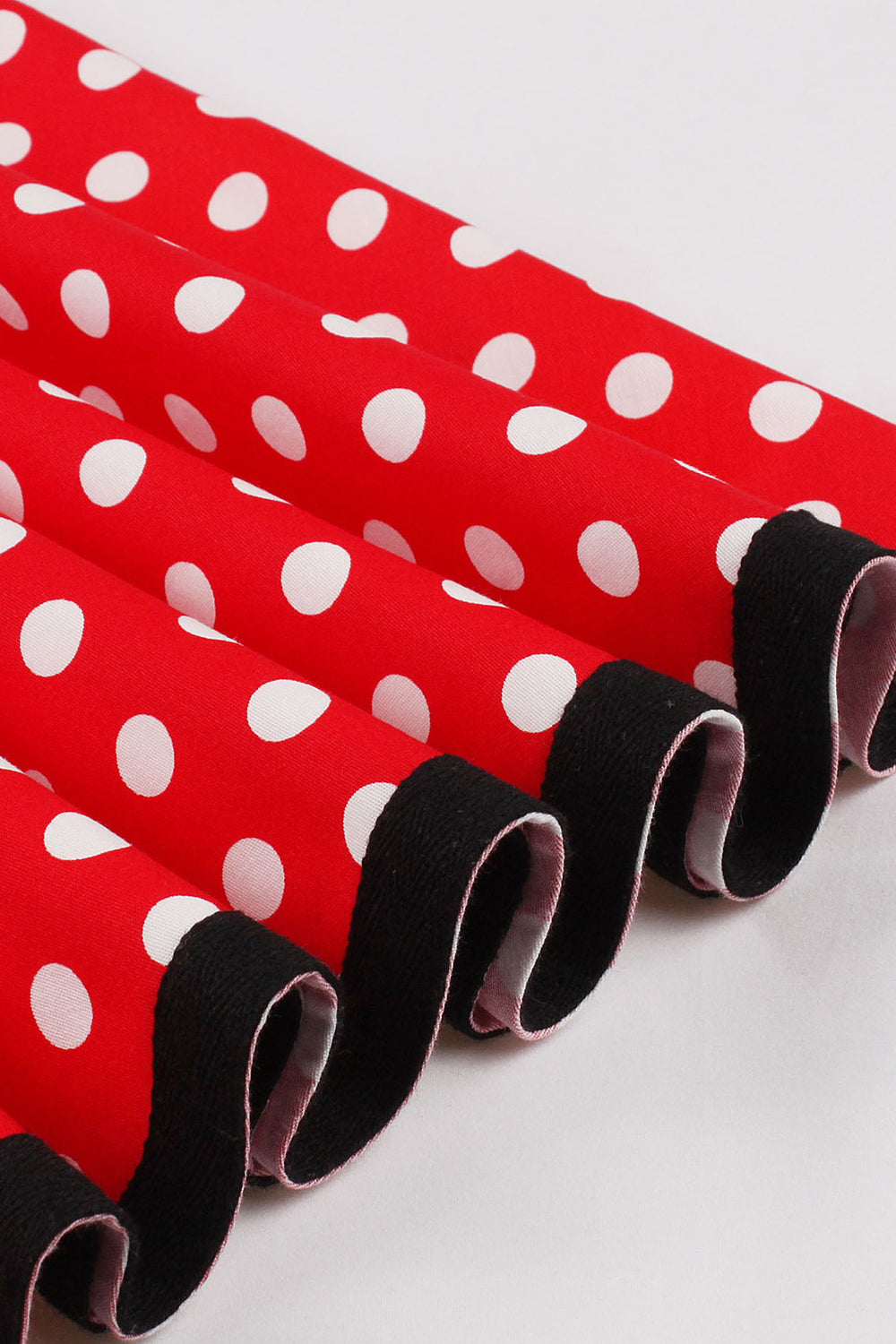 Vermelho Pontos de Polka Halter 1950s Vestido