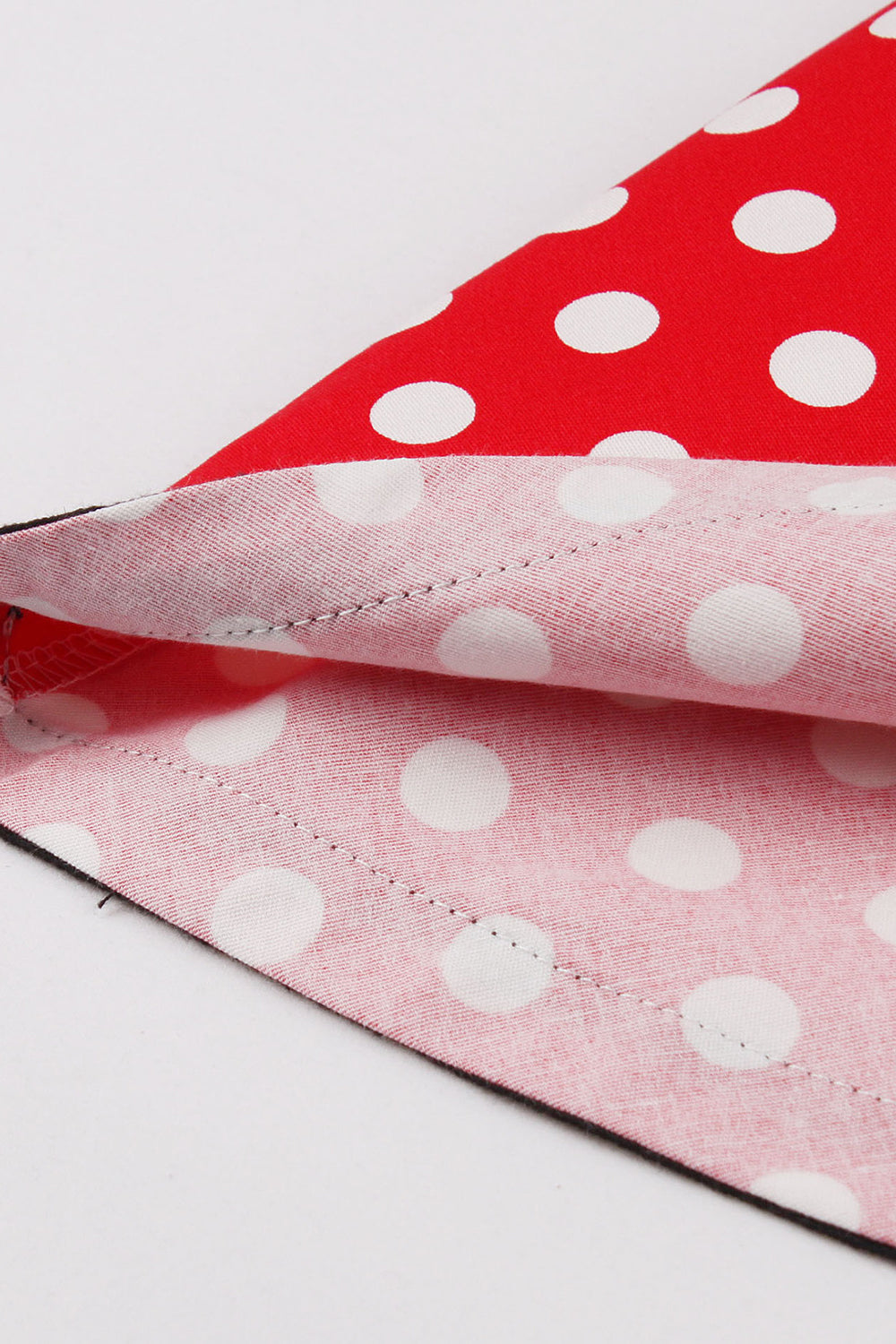 Vermelho Pontos de Polka Halter 1950s Vestido