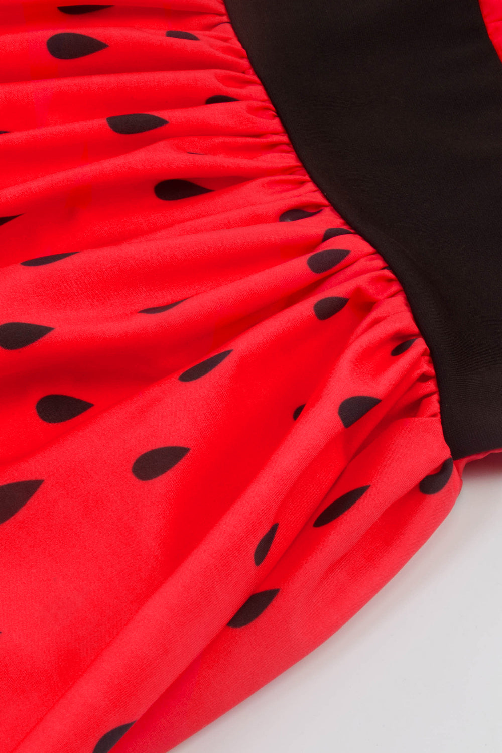 Vermelho Estampado Vintage 1950s Vestido