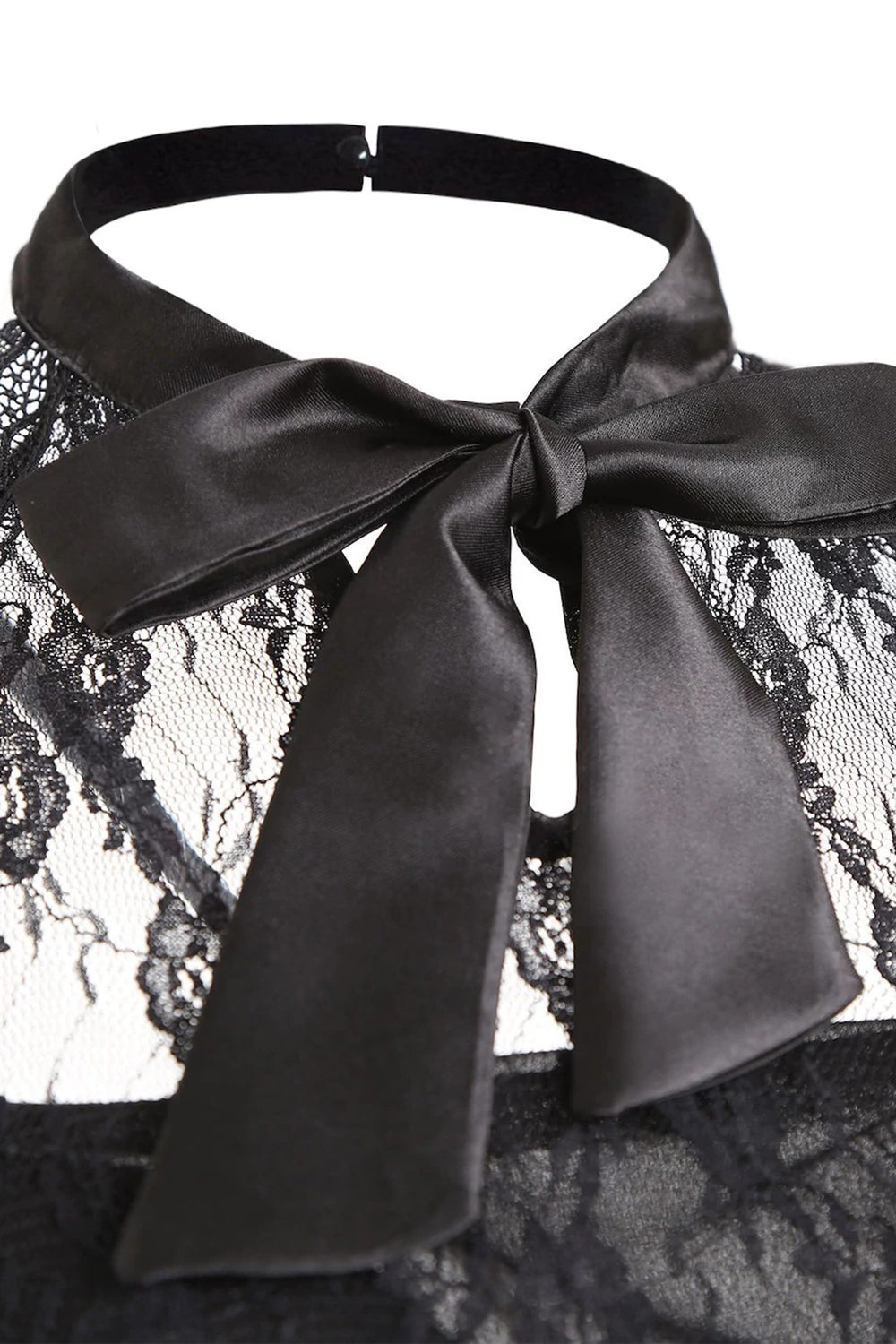 Preto Chiffon Vestido Vintage