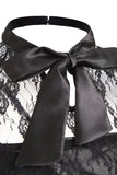 Preto Chiffon Vestido Vintage